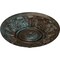 Ekena Millwork Whitman Ceiling Medallion (For Canopies up to 3 3/4"), 13"OD x 1 3/8"P, Bronze Blue Patina CM13WHBBS - alternate 2